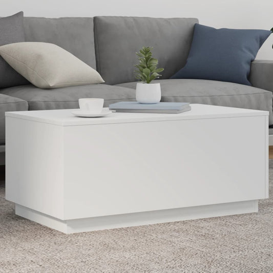 Sofabord Med Led-Lys 90X50X40 Cm
