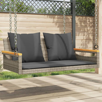 Gyngebænk Med Hynder Polyrattan - Variant 368147
