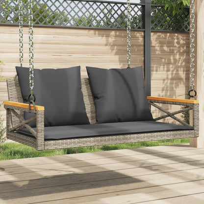 Gyngebænk Med Hynder Polyrattan - Variant 368156
