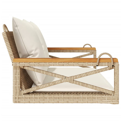 Havebænk Med Hynder Polyrattan - Billede 5