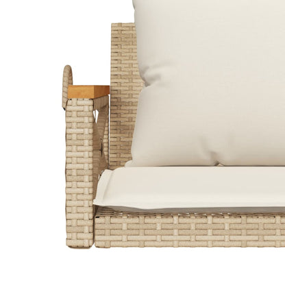 Havebænk Med Hynder Polyrattan - Billede 8