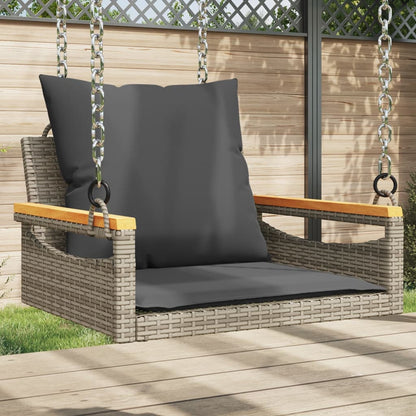 Gyngebænk Med Hynder Polyrattan - Variant 368165