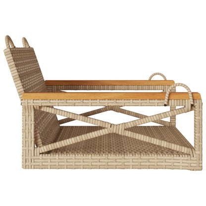 Havebænk Med Hynder Polyrattan - Kryds Design
