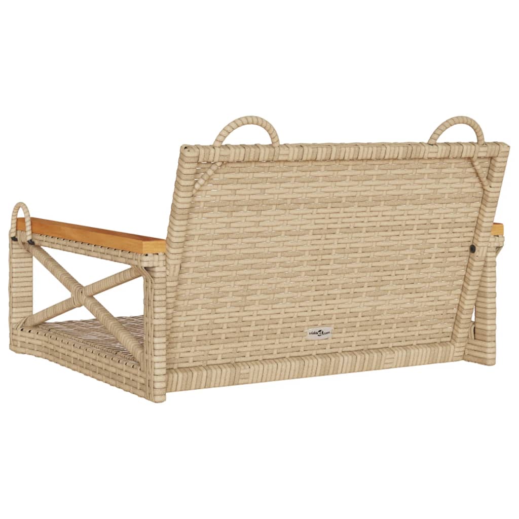 Havebænk Med Hynder Polyrattan - Kryds Design
