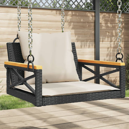 Gyngebænk Med Hynder Polyrattan - Variant 368173