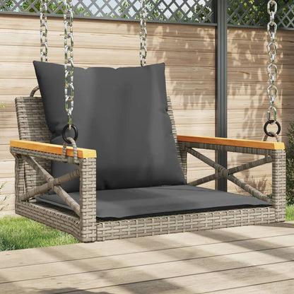 Gyngebænk Med Hynder Polyrattan - Variant 368174