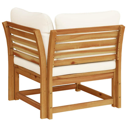 Hjørnemodul Til Sofa 73x73x65 Cm Med Hynder Massivt Akacietræ - Billede 6