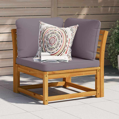 Hjørnemodul Til Sofa 73x73x65 Cm Med Hynder Massivt Akacietræ - Variant 366494