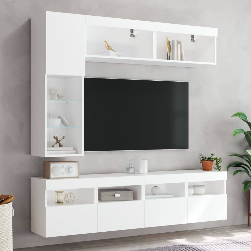 Væghængt Tv-møbel Med Led-lys - Billede 4