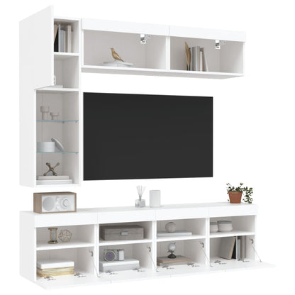 Væghængt Tv-møbel Med Led-lys - Billede 5
