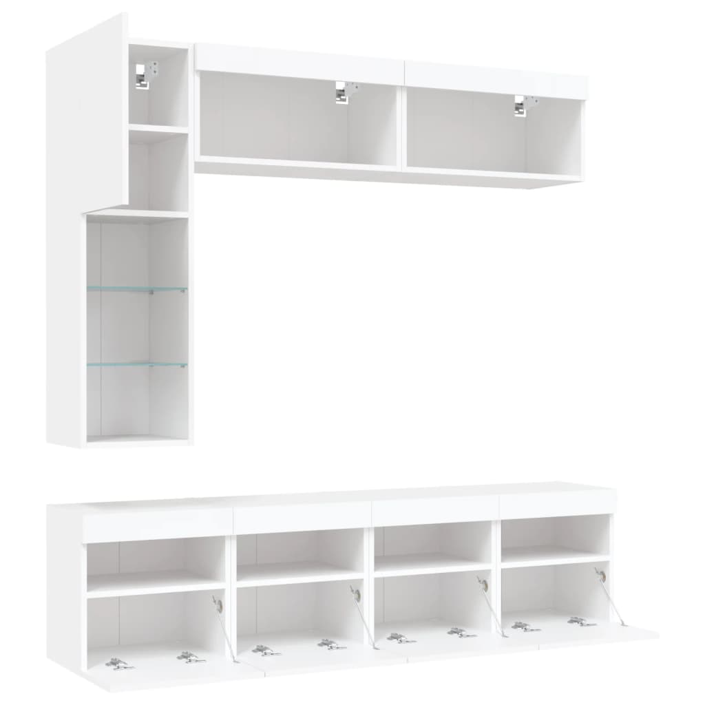 Væghængt Tv-møbel Med Led-lys - Billede 6