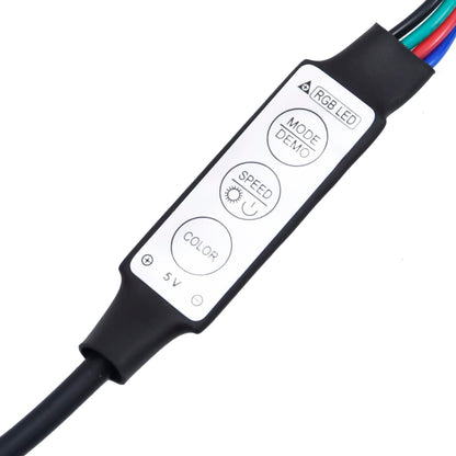 Væghængt Tv-møbel 7 Dele Med Led-lys Sonoma-eg - Billede 13