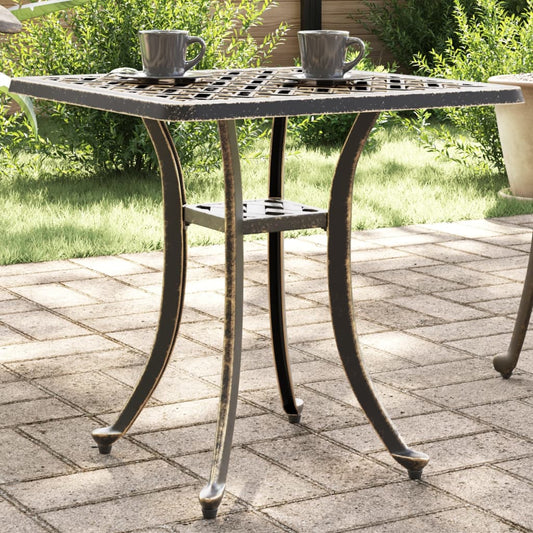 Havebord 53X53X53 Cm Støbt Aluminium Farvet