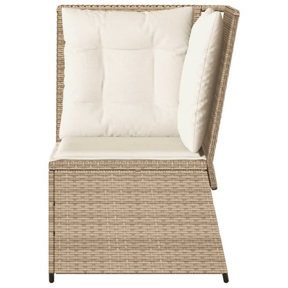 Hjørnemodul Til Havesofa Med Hynder Polyrattan - Billede 4