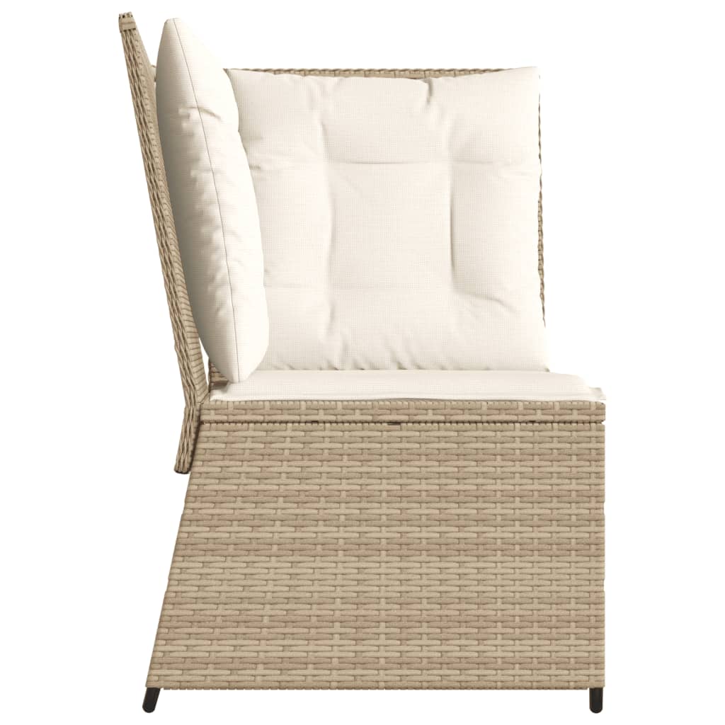 Hjørnemodul Til Havesofa Med Hynder Polyrattan - Billede 5
