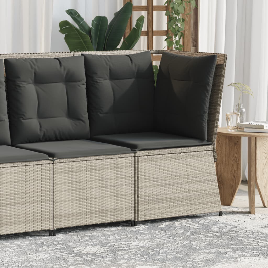 Hjørnemodul Til Havesofa Med Hynder Polyrattan - Variant 368987