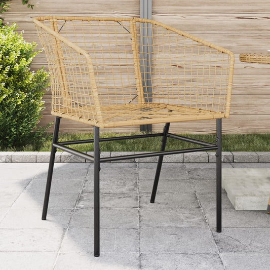 Havestole 2 Stk. Polyrattan