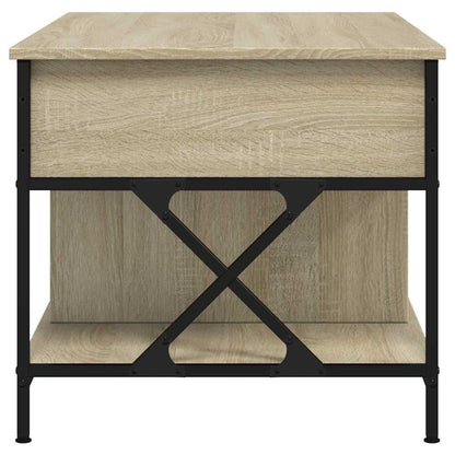 Sofabord 100x55x50 Cm Konstrueret Træ Og Metal - Billede 6