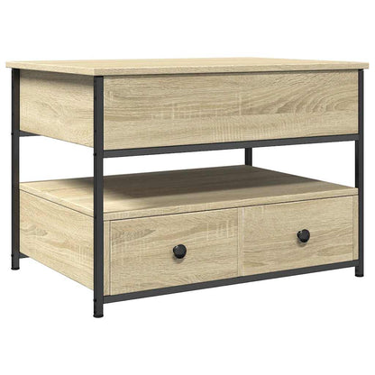 Sofabord 70x50x50 Cm Konstrueret Træ Og Metal - Billede 2
