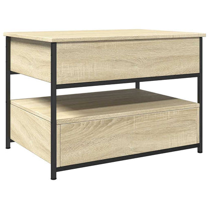 Sofabord 70x50x50 Cm Konstrueret Træ Og Metal - Billede 7