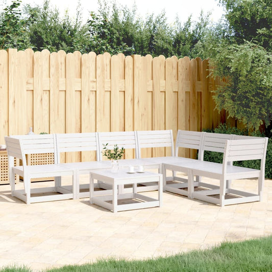 Sofasæt Til Haven 6 Dele Massivt Fyrretræ