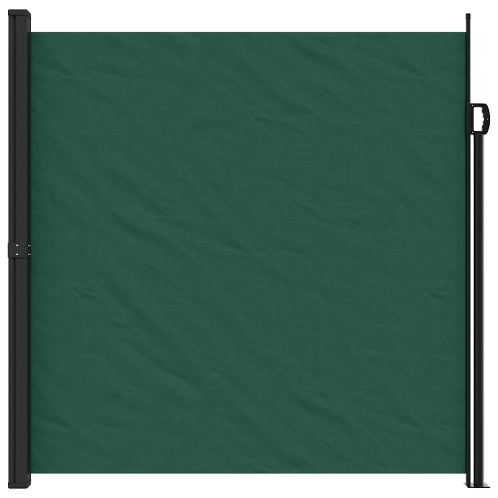 Sammenrullelig Sidemarkise 200x500 Cm Mørkegrøn - Billede 3