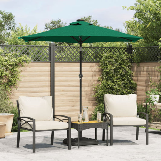 Parasol Med Led-Lys Og Stålstang 225X225X212 Cm