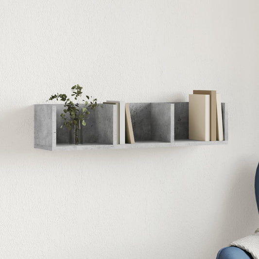 Vægskab 75X18X16,5 Cm Konstrueret Træ Betongrå
