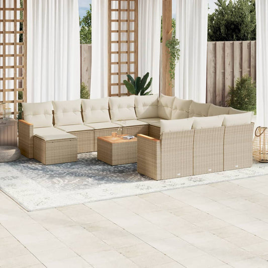 Sofasæt Til Haven 13 Dele Med Hynder Polyrattan