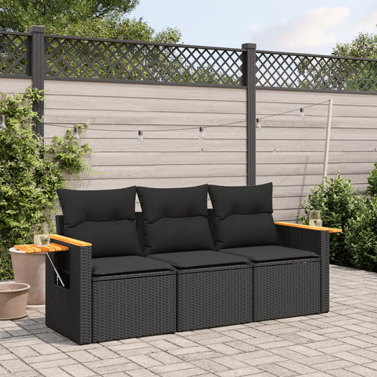 Sofasæt Til Haven 3 Dele Med Hynder Polyrattan