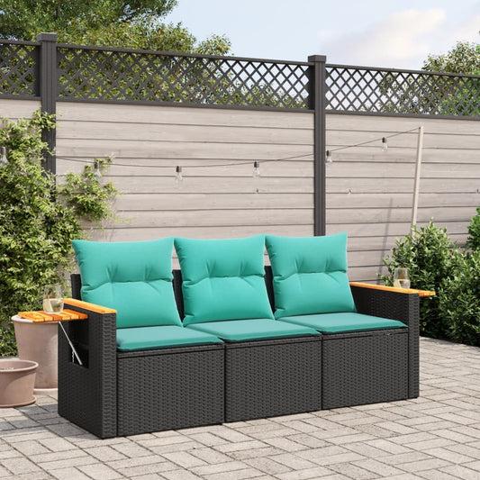 Sofasæt Til Haven 3 Dele Med Hynder Polyrattan