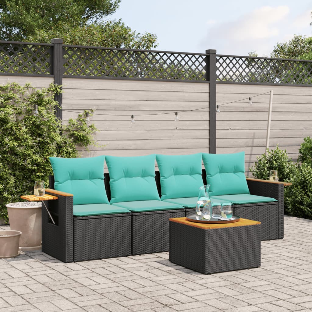 Sofasæt Til Haven 5 Dele Med Hynder Polyrattan