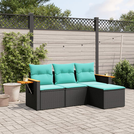 Sofasæt Til Haven 4 Dele Med Hynder Polyrattan