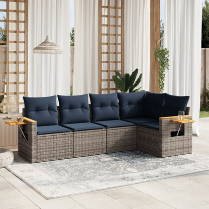Sofasæt Til Haven 5 Dele Med Hynder Polyrattan