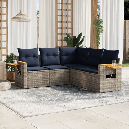 Sofasæt Til Haven 5 Dele Med Hynder Polyrattan