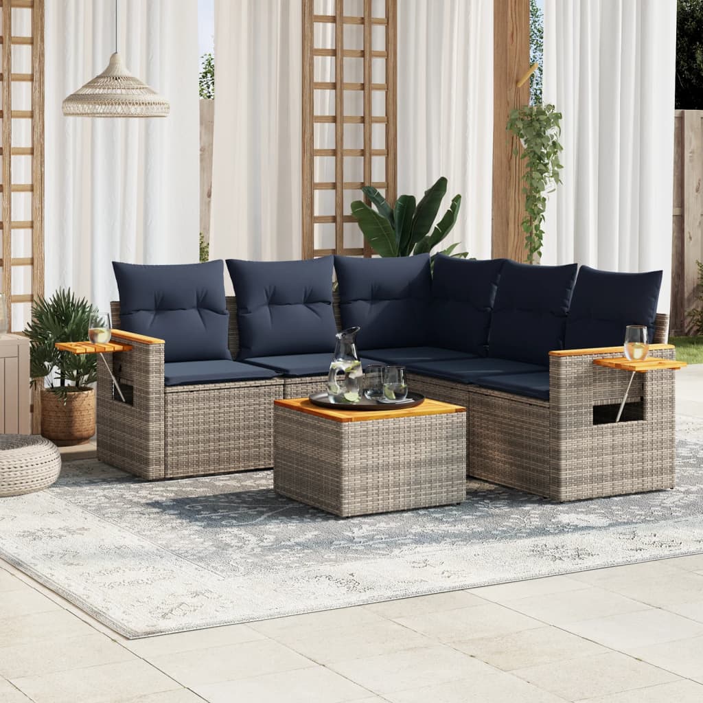Sofasæt Til Haven 5 Dele Med Hynder Polyrattan