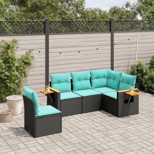 Sofasæt Til Haven 5 Dele Med Hynder Polyrattan