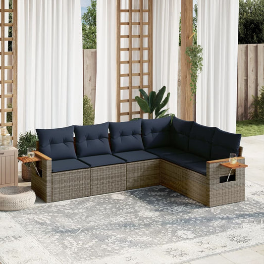 Sofasæt Til Haven 6 Dele Med Hynder Polyrattan