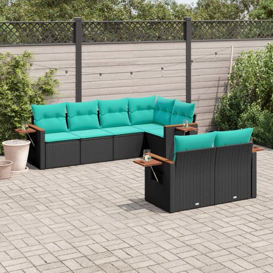 Sofasæt Til Haven 7 Dele Med Hynder Polyrattan