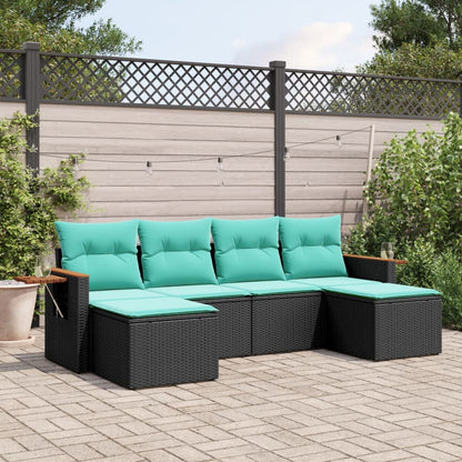 Sofasæt Til Haven 6 Dele Med Hynder Polyrattan