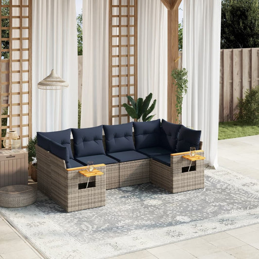 Sofasæt Til Haven 6 Dele Med Hynder Polyrattan