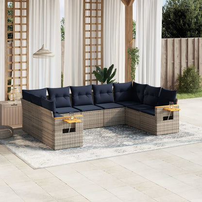 Sofasæt Til Haven 9 Dele Med Hynder Polyrattan