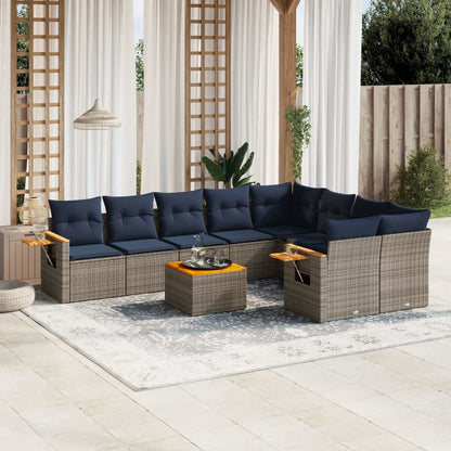Sofasæt Til Haven 9 Dele Med Hynder Polyrattan