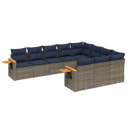 Sofasæt Til Haven 10 Dele Med Hynder Polyrattan