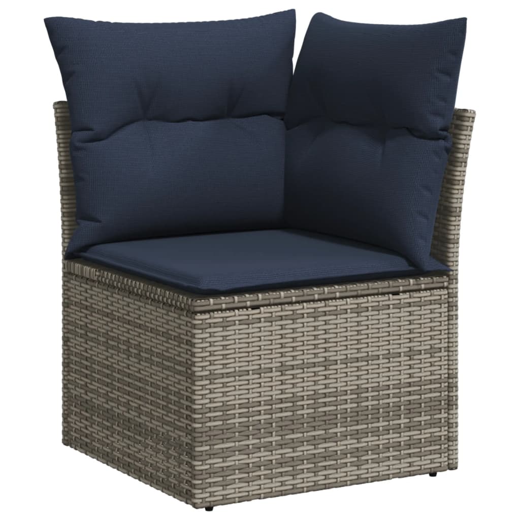 Havesofasæt Med 7 Dele Og Hynder Polyrattan - Billede 4