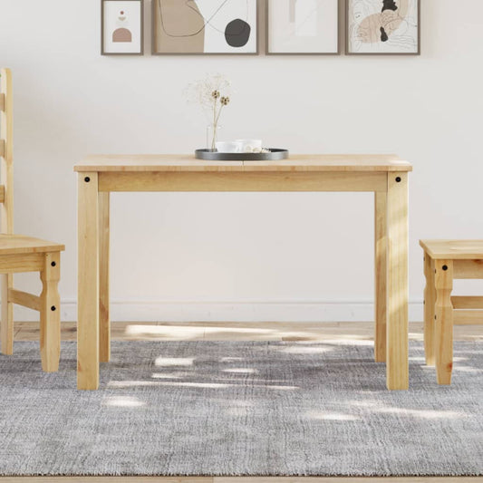 Spisebord Panama 117X60X75 Cm Massivt Fyrretræ Hvid