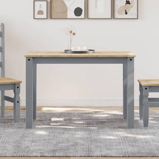 Spisebord Panama 117X60X75 Cm Massivt Fyrretræ Grå