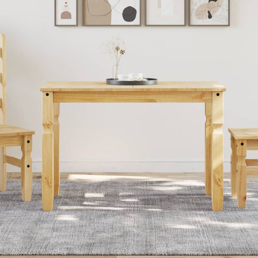Spisebord Corona 112X60X75 Cm Massivt Fyrretræ Hvid