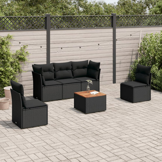 Sofasæt Til Haven 6 Dele Med Hynder Polyrattan