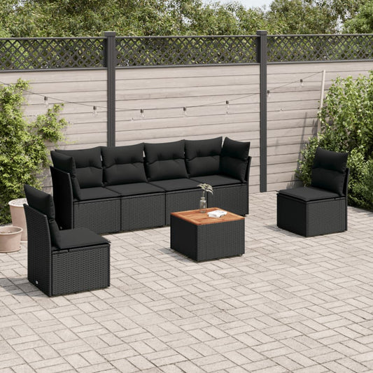 Sofasæt Til Haven 7 Dele Med Hynder Polyrattan